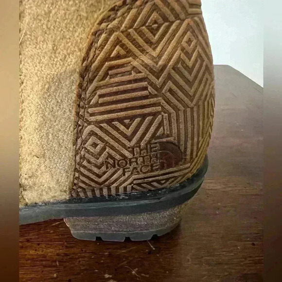 The North Face Bridgeton Women's Brown/Tan Leather Zip Ankle Boots Size 5 - Picture 4 of 9